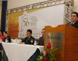 Presidentes do TREs reunidos com outras autoridades no Hotel Pestana, em Natal