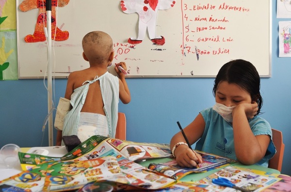 Classe Hospitalar do Hospital Infantil Varela Santiago funciona no Centro de Oncologia. (Foto: Argemiro Lima)